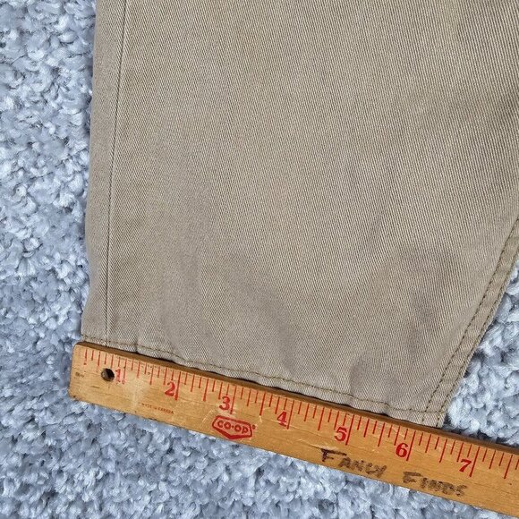 Levi’s 508 Slim Straight Chino Pants Mens 30x32 (Fits 30x30) Tan Minimal Street - Picture 13 of 14